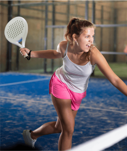 Outdoor padel court